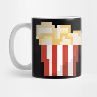 Pixel Art - popcorn black Mug